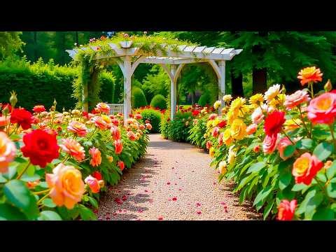 Step Into a Grand Classic Rose Garden in Timeless Bloom | Pure Elegance