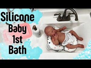 SILICONE Baby Milo Gets First Bath | Pippa’s Potty #rebornroleplay #reborns #reborndolls