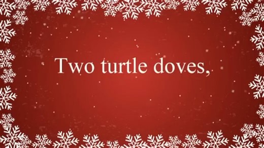 Twelve Days of Christmas with Lyrics Christmas Carol & Song---圣诞节的十二天