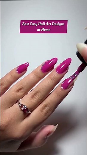 Beautiful and easy nail art designs at home #nailart #nailsdesign #Viralnailart #youtubeshorts #asmr