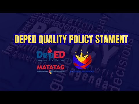 DepEd Quality Policy Statement 2025 I ONE QMS I #deped #qms #policystatement #training