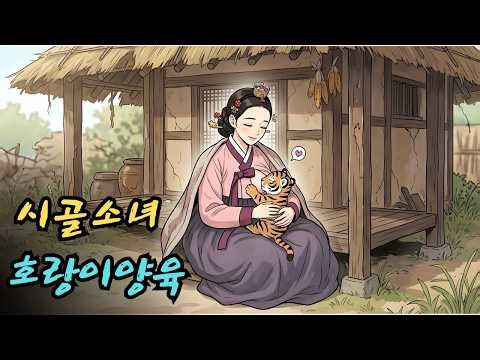 가난한 시골 소녀가 호랑이 새끼를 태어날 때부터 키운 가슴 따뜻한 이야기. |민담 |전설 |설화 |옛날이야기 |오디오북