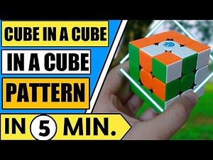 How to make cube in a cube pattern in 3*3 rubiks cube|Cube in a cube in a cube pattern