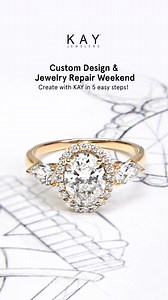 All jewelry welcome! Save 10%* during our Custom Design & Jewelry Repair Weekend in-store January 16-20. Repair your jewelry, get a ring resized, custom design a piece of jewelry and more! | Kay Jewelers