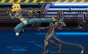 【Mugen】美少女大战异形！ Vesper vs Alien Warrior