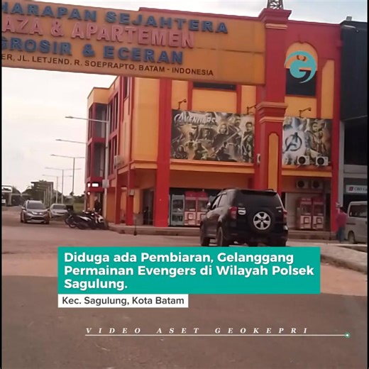 Gelanggang Permainan, Evengers Game Center bebas di wilayah hukum polsek Sagulung, Ruko di Jln. Letjend Suprapto, Sungai Langkai, Kec. Sagulung, Kota Batam menjadi sorotan. Aktivitas Gelper tersebut beroperasi di lokasi Ruko Batu Aji Bisnis Center (Samping Buana Raya) persis berdekatan dengan minimarket. | Geokepri