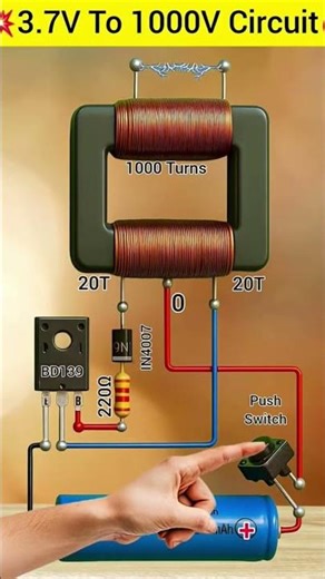 diagram for a High-Voltage Boost Converter #automobile #foryou #shorts