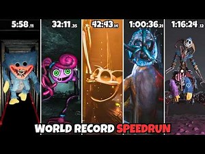 Poppy Playtime: Chapter 1,2,3,4,5-WORLD RECORD SPEEDRUN(NO GLITCHES)