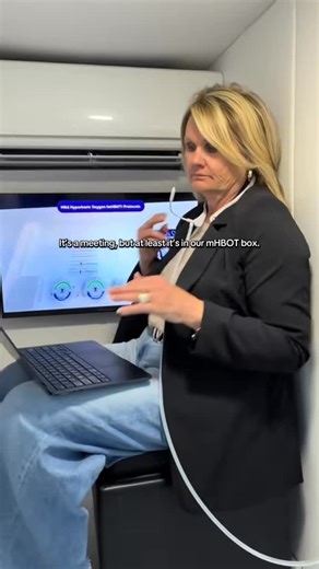 O₂ Box Midwest on Instagram: "It's Monday, but at least we get to start it in our mHBOT O2 Box! Our TikTok video featuring this meeting already has 14,000+ views 👀 #hyperbaricoxygentherapy #hbot #mhbot #biohacker #mondaymeeting #businessstrategy #biohackingtips #oxygentherapy #recoverfaster"