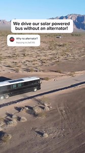Our greyhound bus conversion is solar powered and doesn’t have an alternator! 🚌☺️ | The Wanderlusters