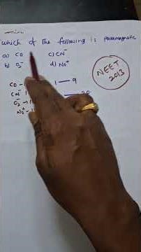 Question15/chemical bonding/besttrick for paramagnetic dia magnetic/neet /JEE
