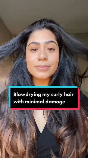 Blow Drying Curly Hair with Minimal Damage