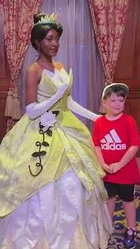 Meeting Princess Tiana & Rapunzel Tangled Meet & Greet in The Magic Kingdom at Disney World