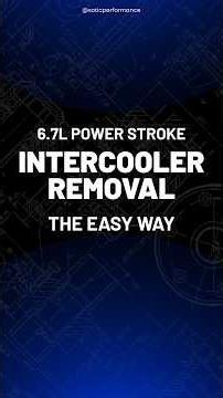 Getting the Intercooler Out on a 2017 to 2024 6.7 Powerstroke (Cold Side Pipe Prep)