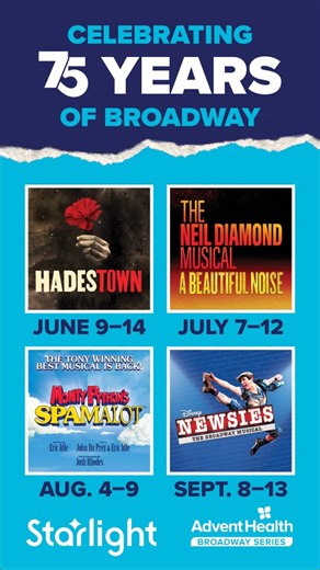 2.6K views · 383 reactions |  Announcing Starlight's 2026 AdventHealth Broadway Series! | Starlight | Facebook