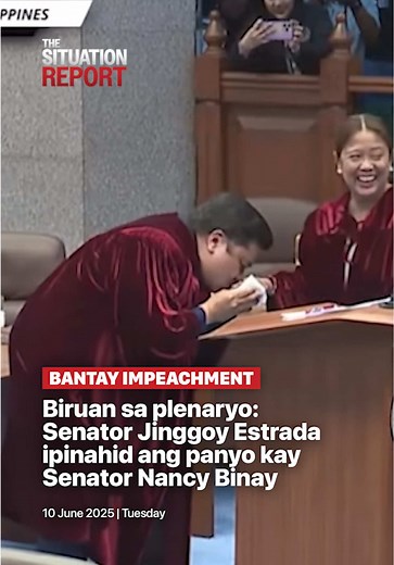 BANTAY IMPEACHMENT: Senator Jinggoy Estrada at Nancy Binay