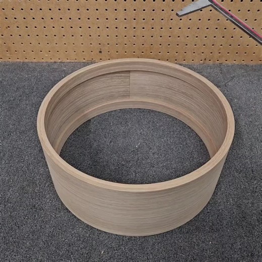 White Oak shell on the low! Sound on for the details... #caskdrumcraftdotcom #steambentdrumdotcom #caskcrafted #snaredrum #customdrums