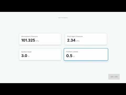 Cavitation Check — NPSH Available vs Required Calculator — How to Use It | Engineering Tool