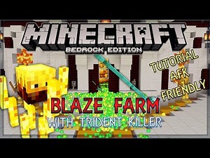 Blaze Farm Tutorial built on Truly Bedrock | Minecraft Bedrock Edition MCPE, MCBE