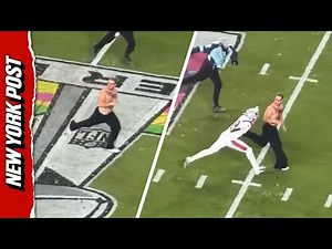 Super Bowl 2026 Streaker Nearly SACKED by Patriots' Kyle Williams