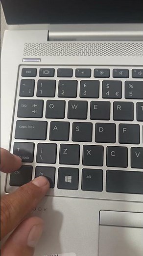 hp laptop function key light on / off