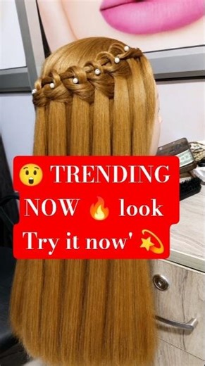 Trending Hairstyle for Long Straight Hair#easyhairstyle #hairtutorial#trending#youtubeShorts