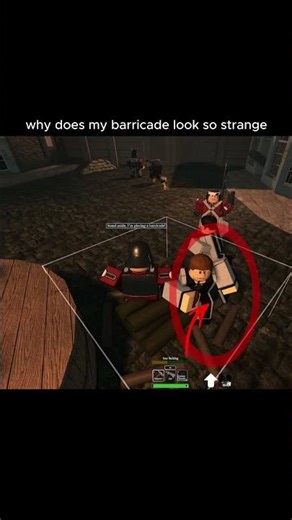 I think my barricade is missing a log #gutsandblackpowder #roblox #gaming