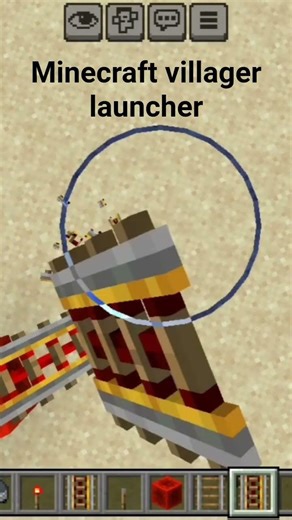 Minecraft villager launcher tutorial #minecraft #minecraftbuilding #youtubeshorts # miniatureart