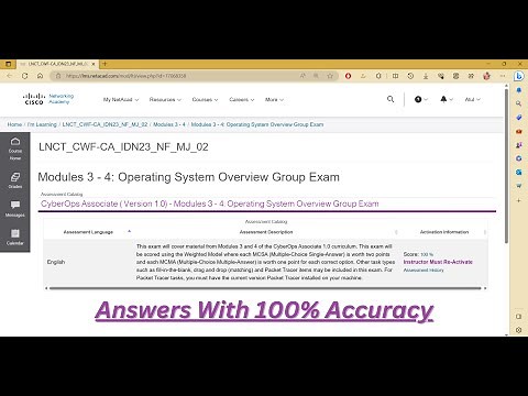 Modules 3 - 4: Operating System Overview Group Exam (Answers) | Atul Gupta