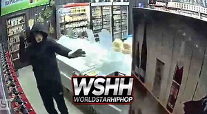 Tried The Wrong Ones: Masked Robber Wielding A Hammer Gets Beat Down In A Liquor Store!
