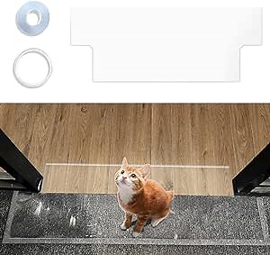 Under Door Cat Scratch Carpet Protector for Pets Cat Door Scratch Protector Cat Anti Scratch Carpet Doorway Protector (Fits Doors 29 1/2"-29 15/16" in Actual Width)