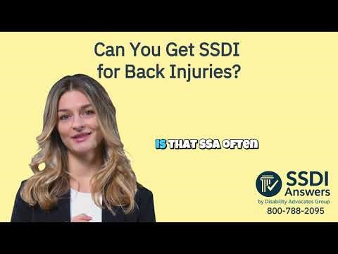 Can You Get SSDI for Back Injuries?
