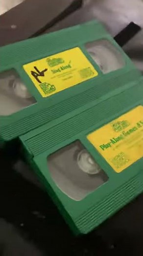 Sesame Street green VHS