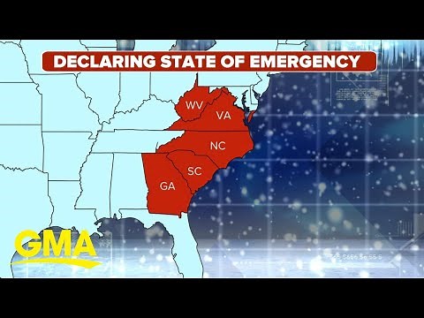 Massive winter storm on the move as 5 states declare state of emergency