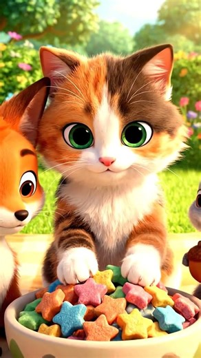 Kitty Learns to Share with friends