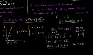 Formal definition of limits Part 4: using the definition