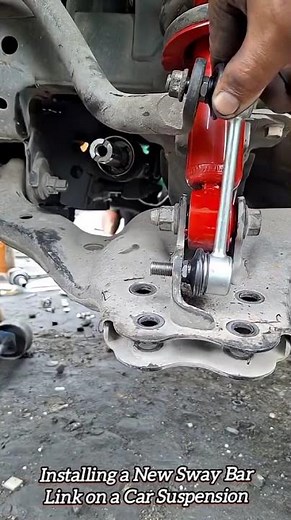 Installing a New Sway Bar Link on a Car Suspension #shorts #mechanic #automobile