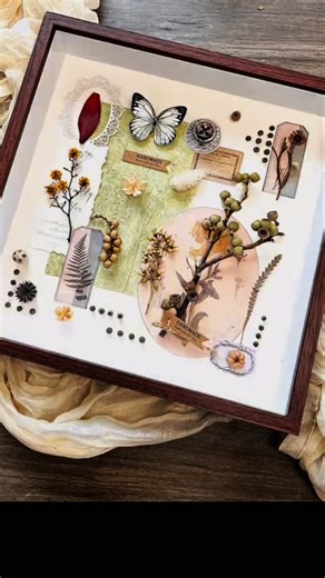 From Dry Leaves to Beautiful Art | Handmade Nature Collage #art #shorts