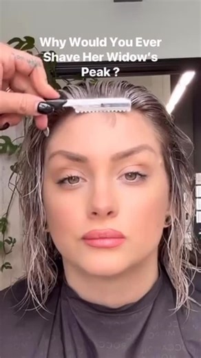 Rachel Williams on Instagram: "Why does this make some people so mad 🥴???!!!!! I promise I don’t do anything against any of my guests will 😁!!! I can’t tell you how much people come for me when I post this , and honestly it’s not that big of deal ! A lot of humans that have widows peaks that don’t corroborate with the styles they like to wear , like my Beautiful Talented Friend you see here @itsdaniellegreen , and there’s nothing wrong with removing them if that’s what they want to do 🫶🏼! Bu