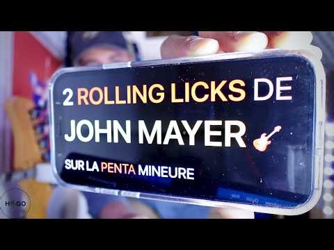 JOHN MAYER: 2 "Rolling Licks" YOU MUST learn on the minor pentatonic scale!!