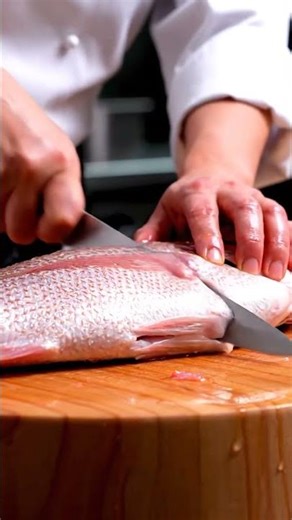 Satisfying Snapper Fillet | Pro Chef Precision Cutting #shorts