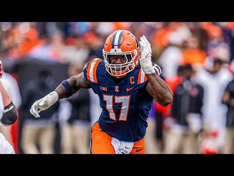 Gabe Jacas College Highlights, Illinois EDGE | New England Patriots 2026 NFL Draft Pick