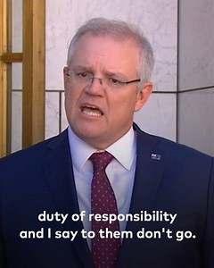 All Australians have the right to protest but my strong message to those considering attending any large-scale protests this weekend and the health advice is clear: don’t go. We need to respect the sacrifices made by Australians in recent months to contain the spread of this terrible virus. I urge those wanting to protest to find another way to express their feelings, like we did on ANZAC Day, rather than large scale gatherings. | Scott Morrison (ScoMo)