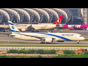 1 HOUR PLANE SPOTTING at BANGKOK Suvarnabhumi | 4K | Close Up LANDINGS & TAKEOFFS at BKK Airport!
