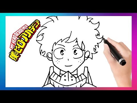 Como Dibujar a IZUKU PASO A PASO - My Hero Academia How to draw Midoriya Izuku