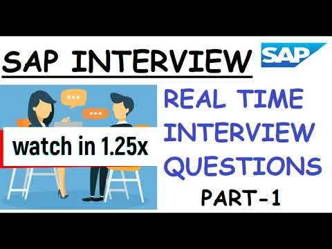 SAP PM - INTERVIEW QUESTIONS : PART 1 - ENGLISH VIDEO