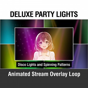 Animated Disco Party Lights Stream Overlay: Looping WEBM - Etsy