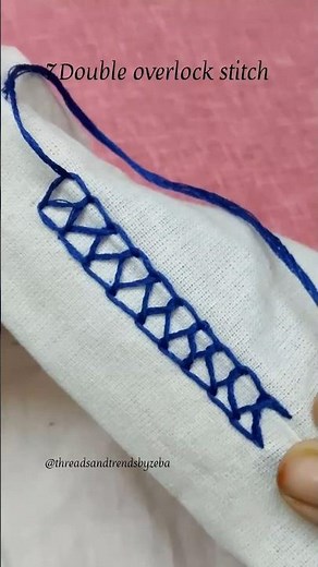 How to sew double overlock stitch | 7.Double overlock stitch | useful tips for beginners!!