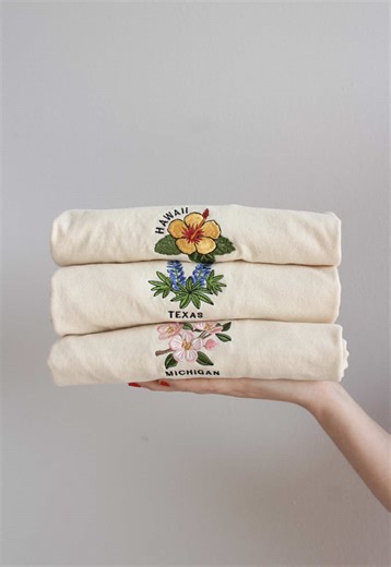 Explore New State Flower Tees - Limited Collection!