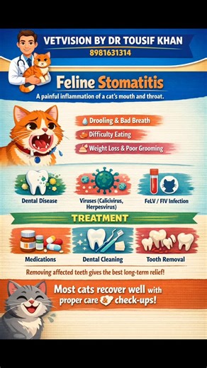 #instapets #instacats #instahealth #instaawareness Feline stomatitis...